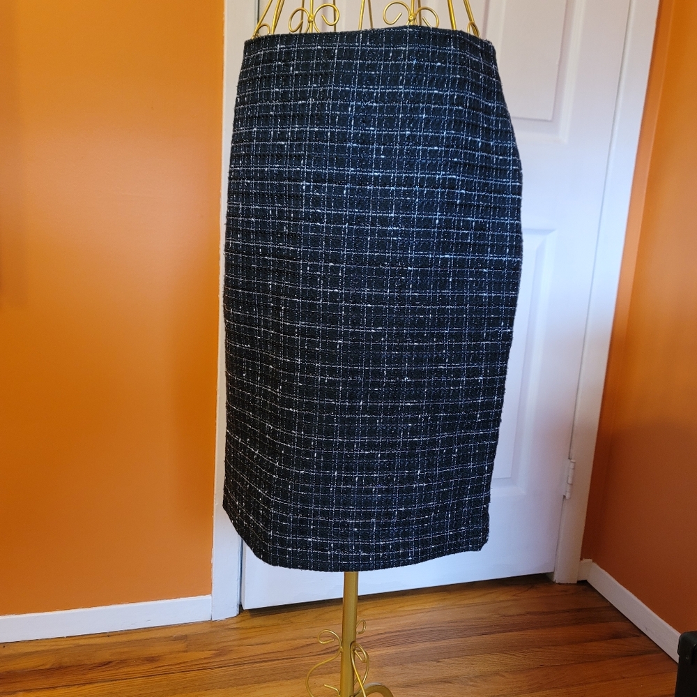 Karl Lagerfeld Gray Pencil Midi Skirt for Work